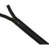 Lynlås 4mm m/ stang kugleskyder 35cm Antik sølv Sort