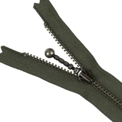 Lynlås 4mm m/ stang kugleskyder 20cm Antik sølv Army