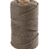 Macramé reb 55 m, 4 mm, 330g Mørk sand