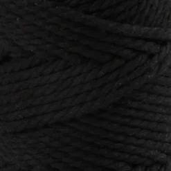 Macramé reb 55 m, 4 mm, 330g Sort