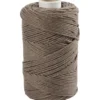 Macramé snor, Mørk sand, L: 198 m, diam. 2 mm, 330 g/ 1 rl.