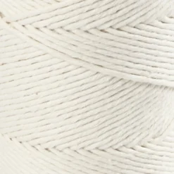 Macramé snor, råhvid, L: 198 m, diam. 2 mm, 330 g/ 1 rl.