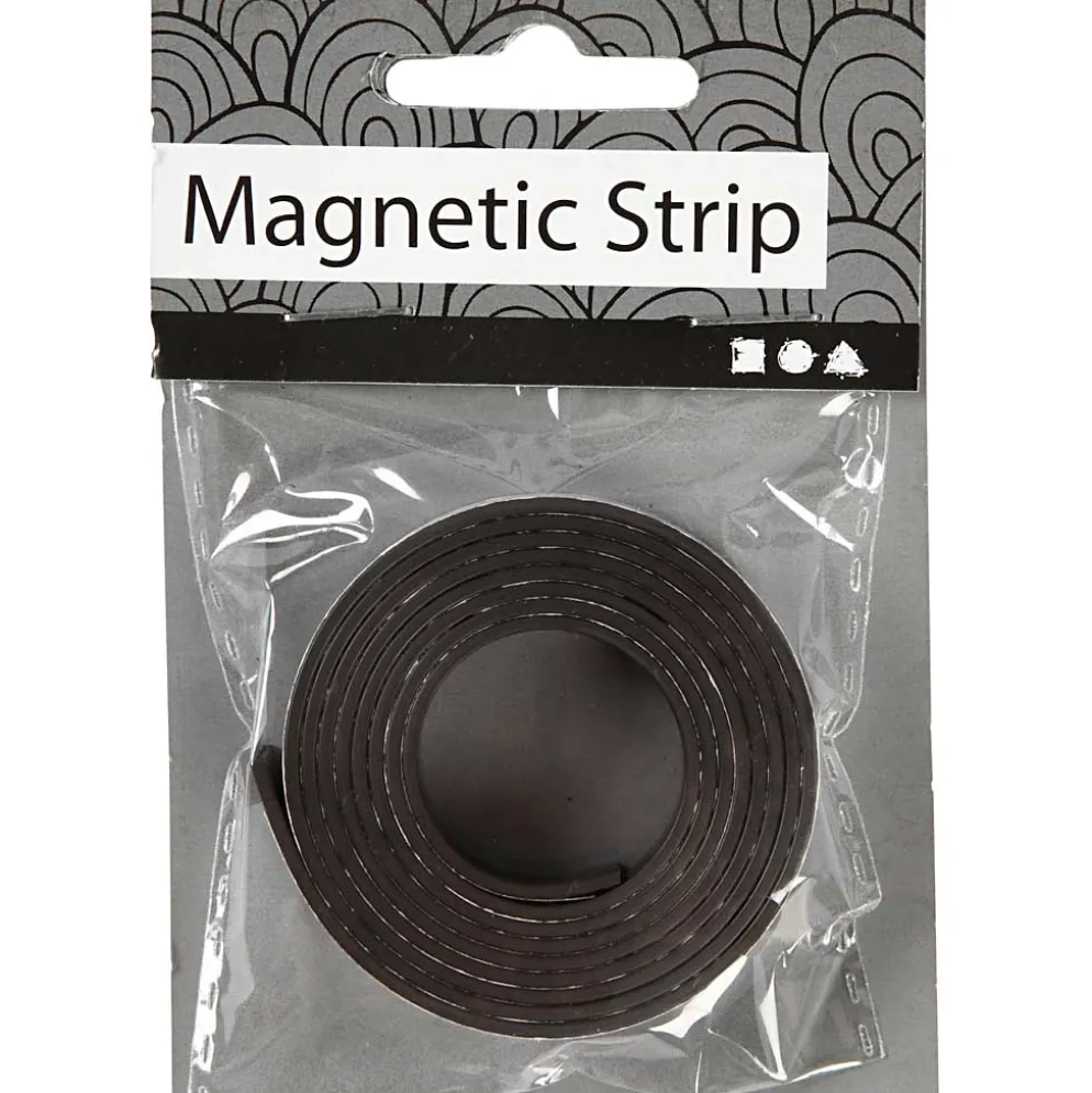 Magnetbånd, br. 12,5 mm, 1,5 mm, 1 m.