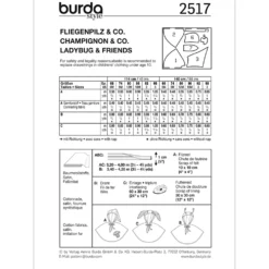 Mariehøne Burda Kids 2517 str. 68-98