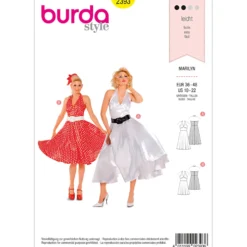 Marilyn kjole Burda 2393 str. 36-48
