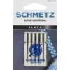 Maskinnål non-stick m. stort øje – Schmetz, str. 80 , 5stk.