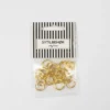 Metalringe 10mm 24 stk. Guld