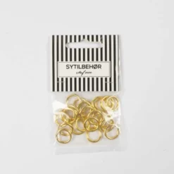 Metalringe 10mm 24 stk. Guld