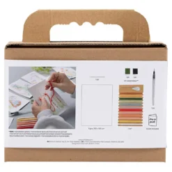 Mini DIY Kit Broderi, Malerier med broderi