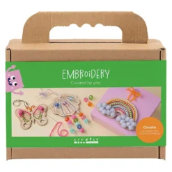 Mini DIY Kit Broderi, Sommerfugl, mm