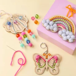 Mini DIY Kit Broderi, Sommerfugl, mm