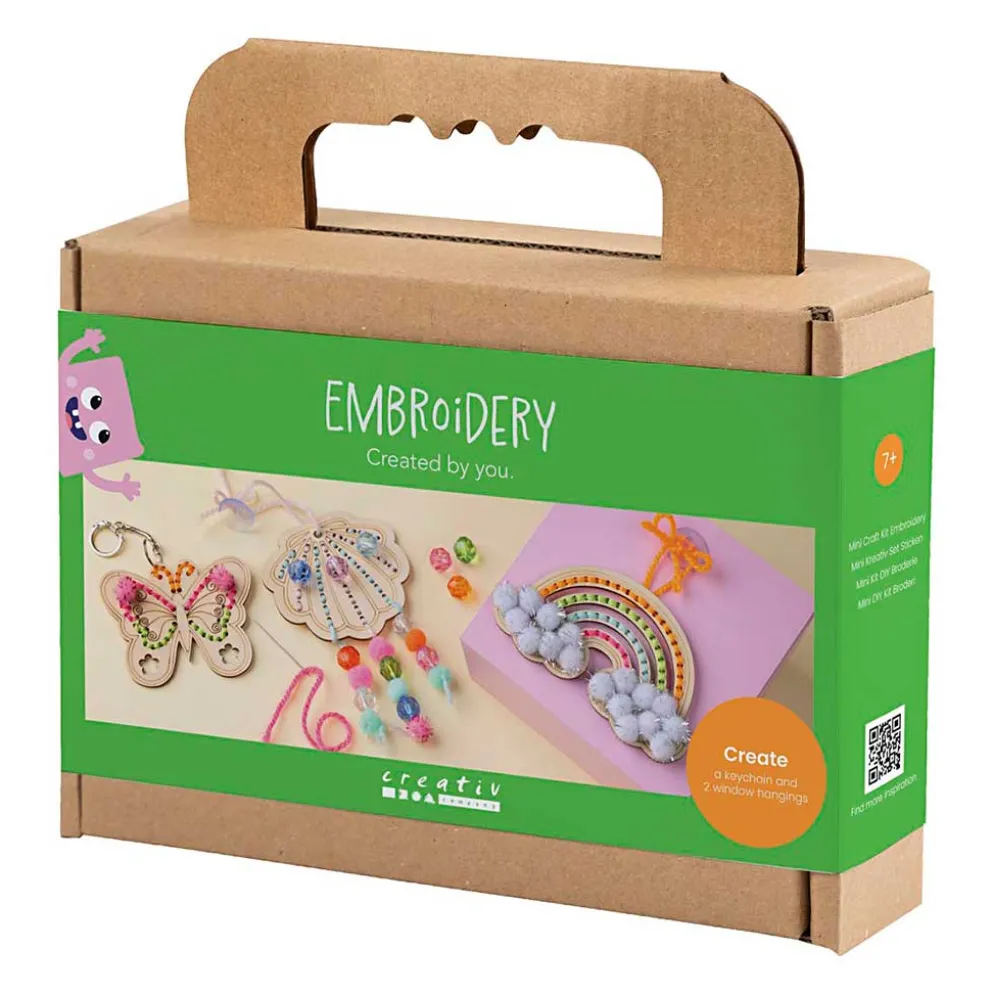 Mini DIY Kit Broderi, Sommerfugl, mm
