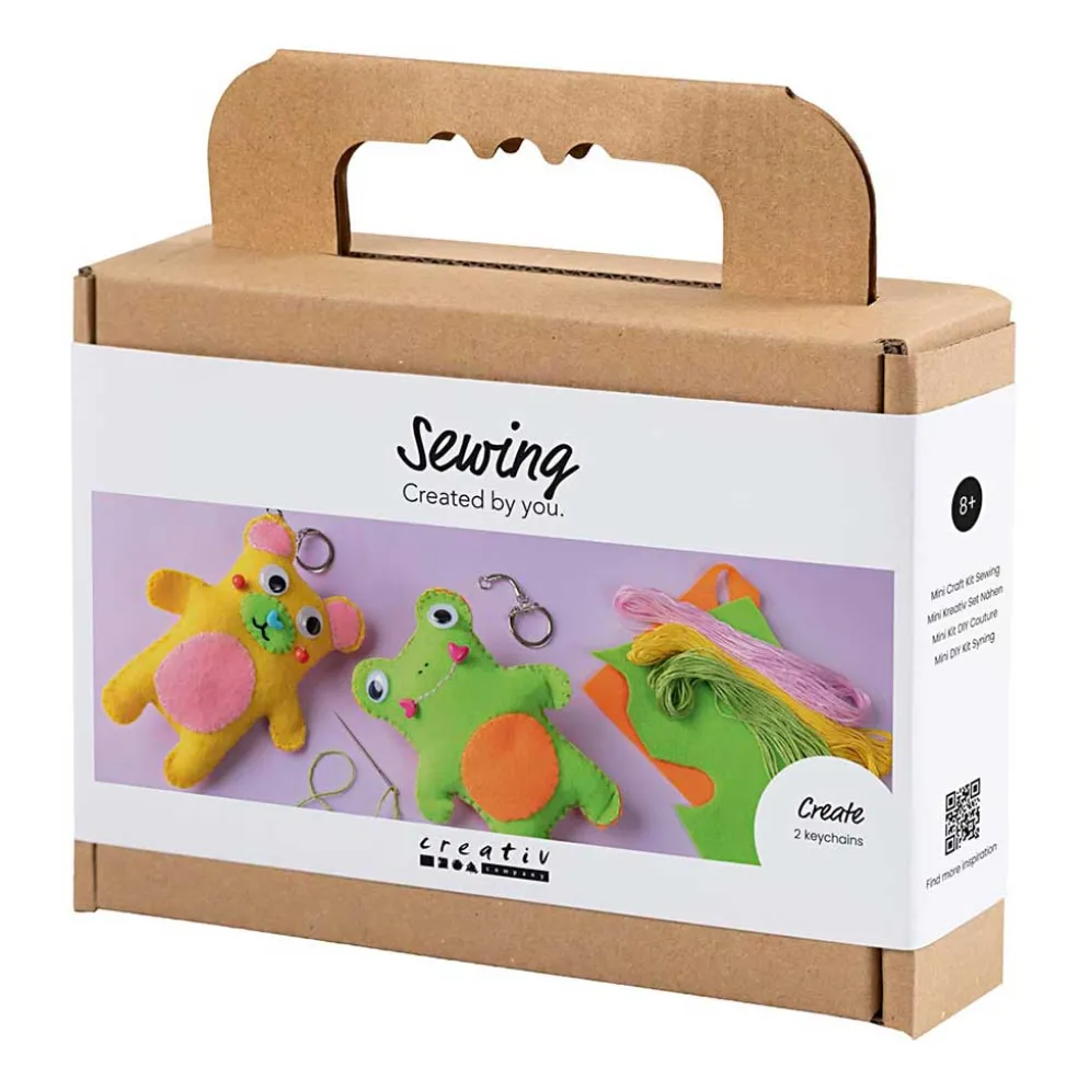 Mini DIY Kit Syning, Frø og bamse