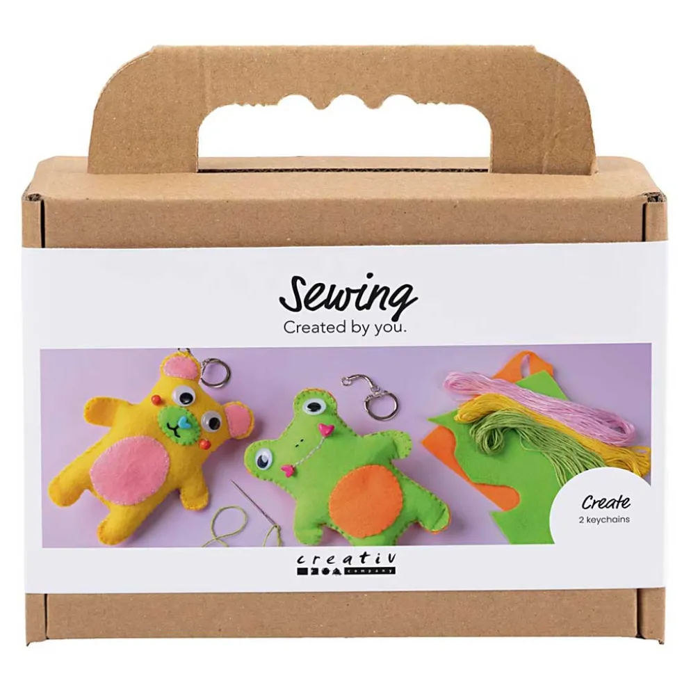 Mini DIY Kit Syning, Frø og bamse