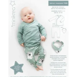 Minikrea Babysæt m/hagesmæk 0-2år
