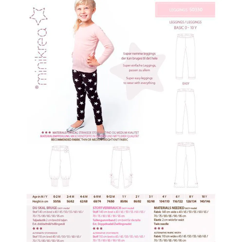 Minikrea Leggins 0-10år