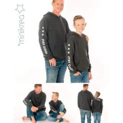Minikrea Sweatshirt 2-16år og XXL