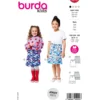 Miniskørt Burda Kids 9210 str. 104-146