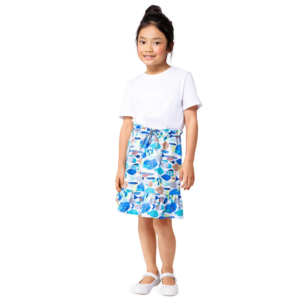 Miniskørt Burda Kids 9210 str. 104-146