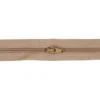 4mm spirallynlås i metermål inkl. 2 skyder pr. meter Beige