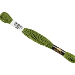 Mouline Ispe Broderigarn Mørk lime