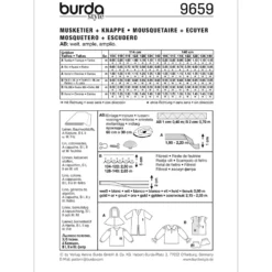 Musketer/Væbner Burda Kids 9659 str. 104-140
