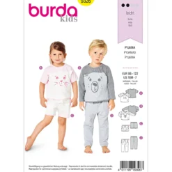Nattøj Burda kids 9326 str. 86-122