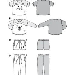 Nattøj Burda kids 9326 str. 86-122