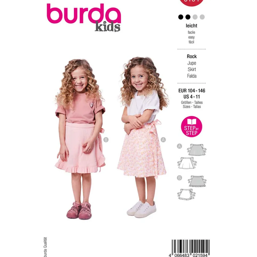 Nederdel Burda Kids 9194 str. 104-146