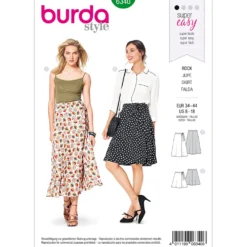 Nederdel Burda 6340 str. 34-44