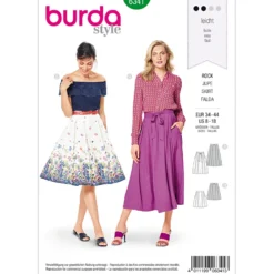 Nederdel Burda 6341 str. 34-44