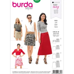 Nederdel Burda 6682 str. 36-50