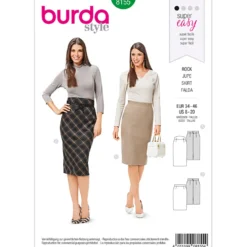 Nederdel Burda 8155 str. 34-46