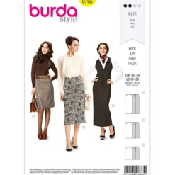 Nederdel Burda 8765 str. 36-54
