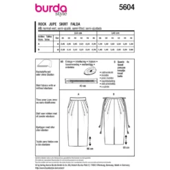 Nederdel Burda str. 36-46