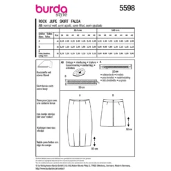 Nederdel Burda str. 36-48