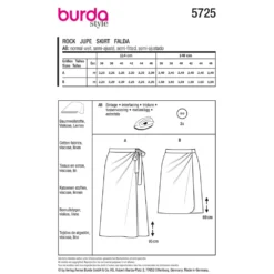 Nederdel Burda 5725 str. 36-46