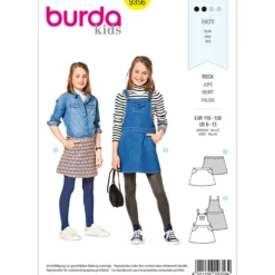 Nederdel/kjole Burda kids 9356 str. 116-158