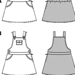 Nederdel/kjole Burda kids 9356 str. 116-158