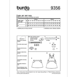 Nederdel/kjole Burda kids 9356 str. 116-158