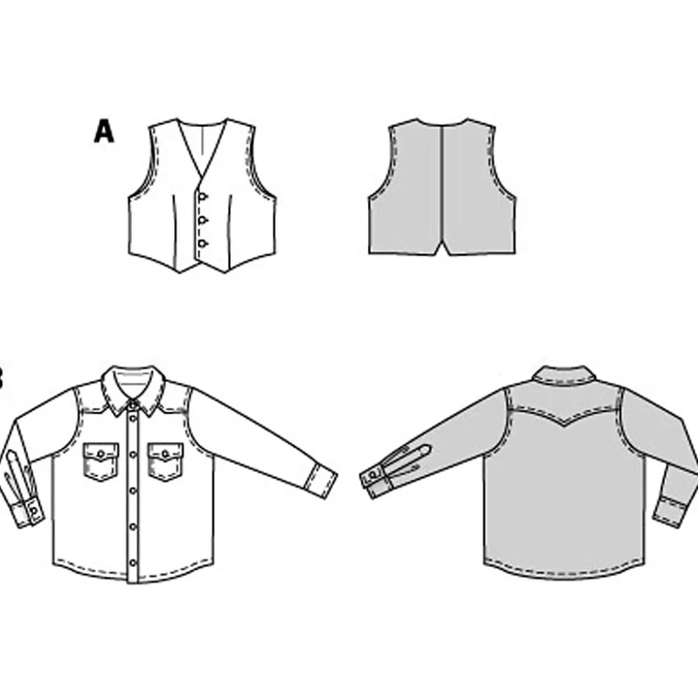 Nederdel og vest