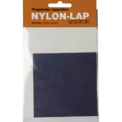 Nylon-lap M/LIM TIL OMGÅENDE REPARATION, Marineblå str. 10×20 cm,