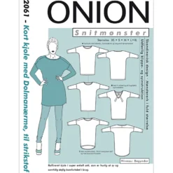 Onion Mønster, Kjole m/ Dolmanærme