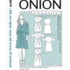 Onion Mønster, Slå om-kjole m/ ståkrave