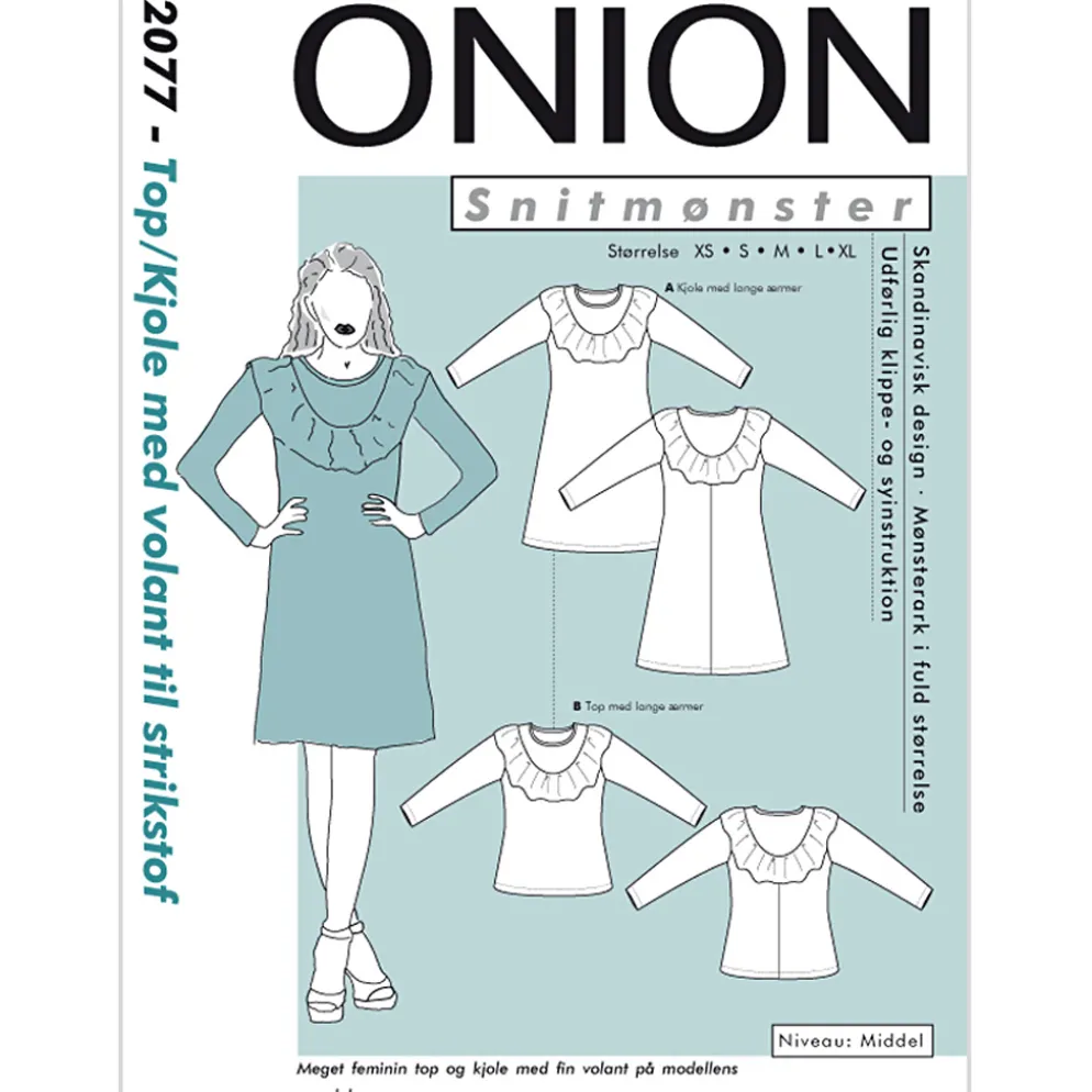 Onion Mønster, Top/kjole m/ volant