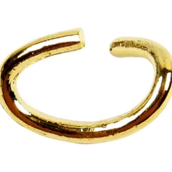 Oval-ring, 50stk. tykkelse 0,7 mm Forgyldt
