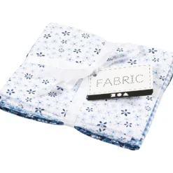 Patchworkstof 45×55 cm, 4 stk. Blå