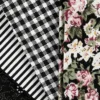 Patchworkstof 45×55 cm, 4 stk. Sort