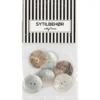 Perlemorsknap 2-huls, 20 mm, 6stk. Natur