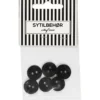 Perlemorsknap 2-huls, 15 mm, 6 stk. Sort